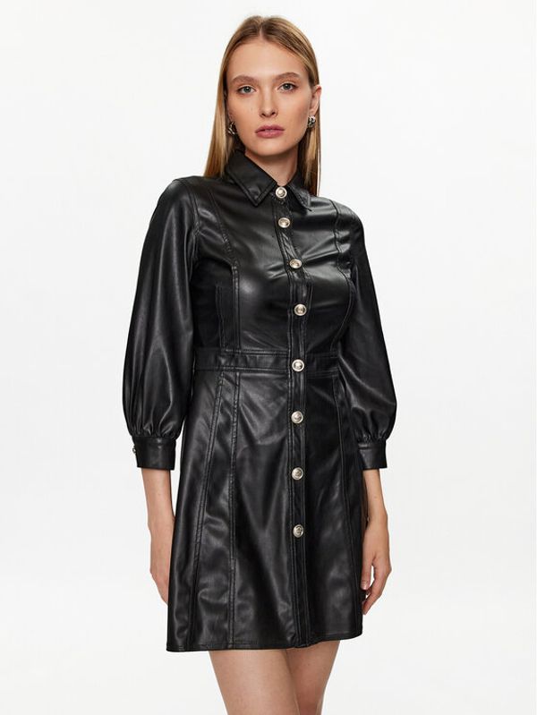 Liu Jo Liu Jo Рокля от имитация на кожа MF3042 E0392 Черен Regular Fit