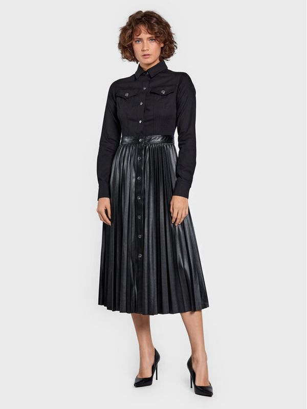 Liu Jo Liu Jo Рокля от имитация на кожа UF2104 D4532 Черен Regular Fit