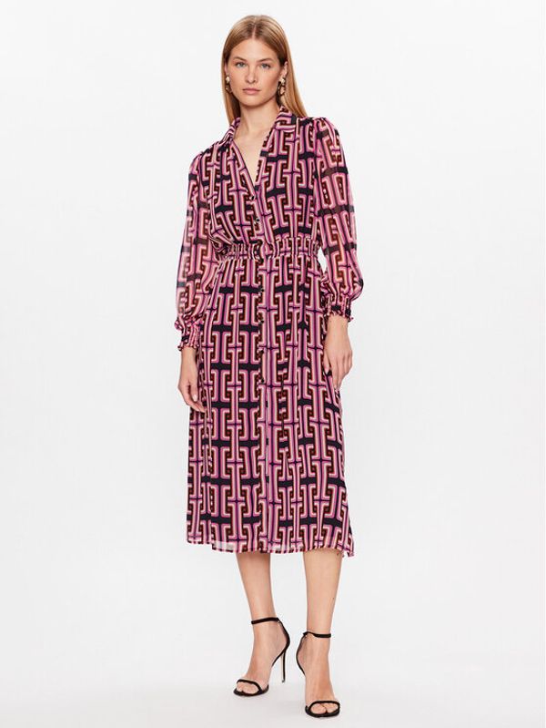 Liu Jo Liu Jo Рокля тип риза WF3159 T4050 Розов Regular Fit