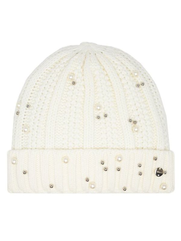 Liu Jo Liu Jo Шапка Cappello Con Applica 2F3065 M0300 Бял