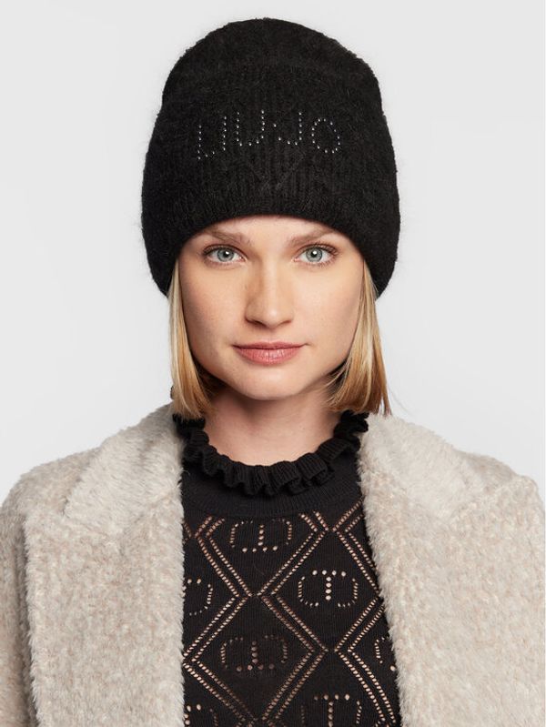 Liu Jo Liu Jo Шапка Logo Perle 2F2019 M0300 Черен
