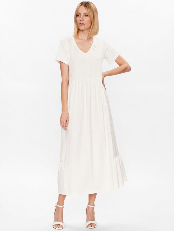 Liu Jo Liu Jo Sport Ежедневна рокля TA3165 JS088 Екрю Relaxed Fit