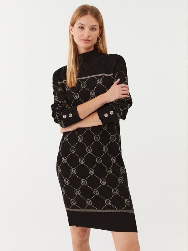 Liu Jo Liu Jo Sport Плетена рокля TF3208 MA63L Черен Regular Fit