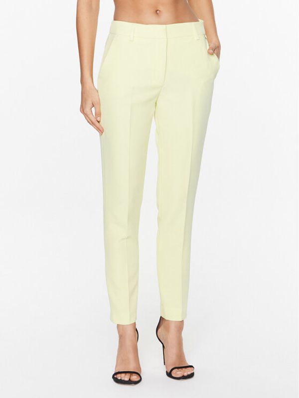 Liu Jo Liu Jo Текстилни панталони CA3235 T2200 Жълт Slim Fit