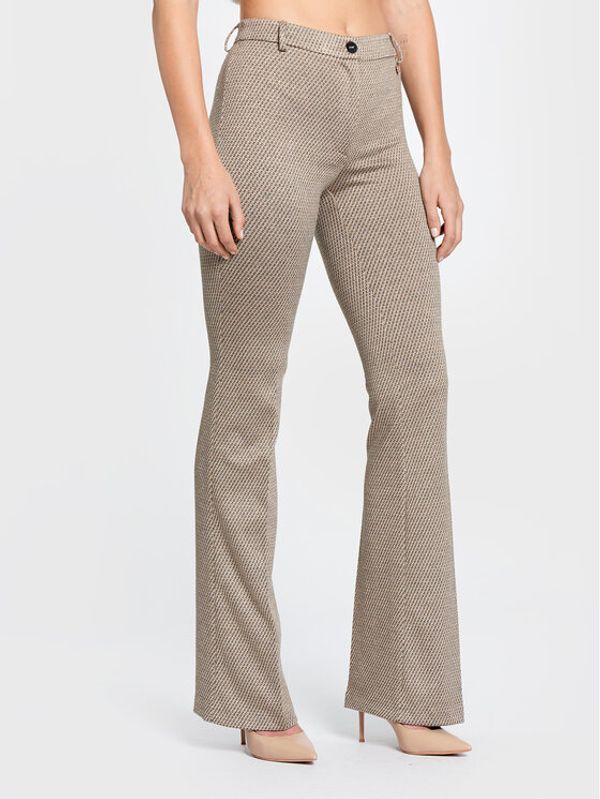 Liu Jo Liu Jo Текстилни панталони CF2271 J1900 Бежов Regular Fit