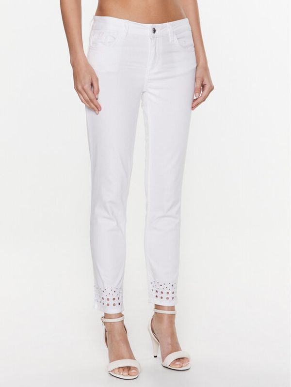 Liu Jo Liu Jo Текстилни панталони WA3228 T4033 Бял Bottom Up Fit
