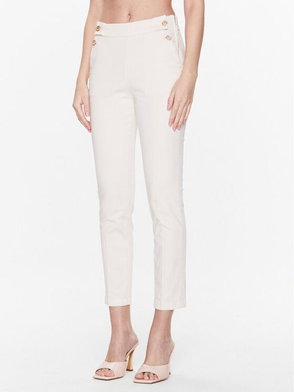 Liu Jo Liu Jo Текстилни панталони WA3236 T9257 Екрю Slim Fit