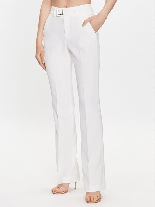 Liu Jo Liu Jo Текстилни панталони WA3434 T7896 Бял Regular Fit