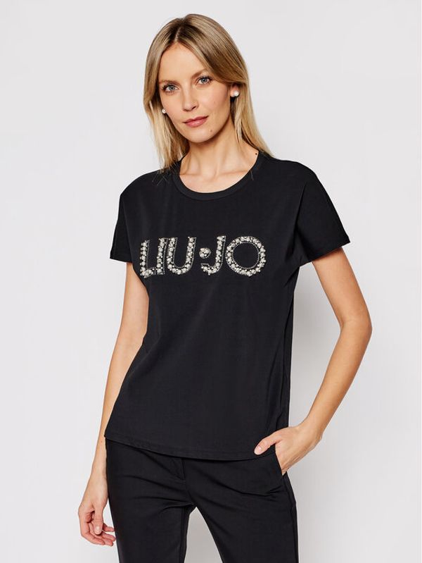 Liu Jo Liu Jo Тишърт CA1236 J9135 Черен Regular Fit