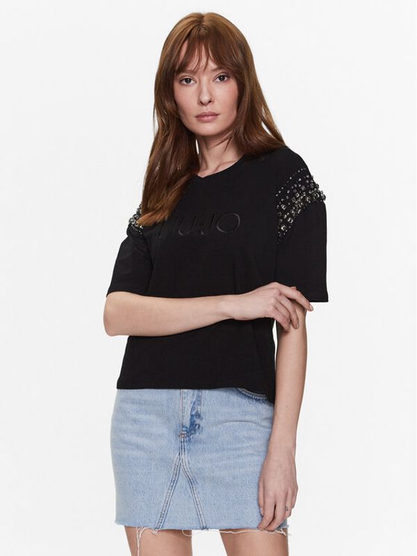 Liu Jo Liu Jo Тишърт CA3418 J5003 Черен Regular Fit