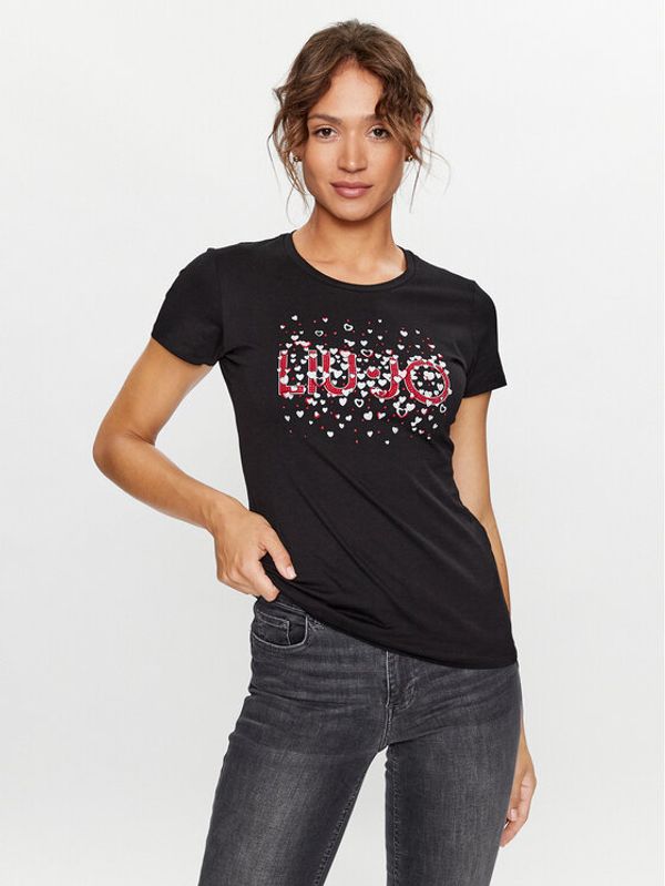 Liu Jo Liu Jo Тишърт MF3382 JS923 Черен Regular Fit