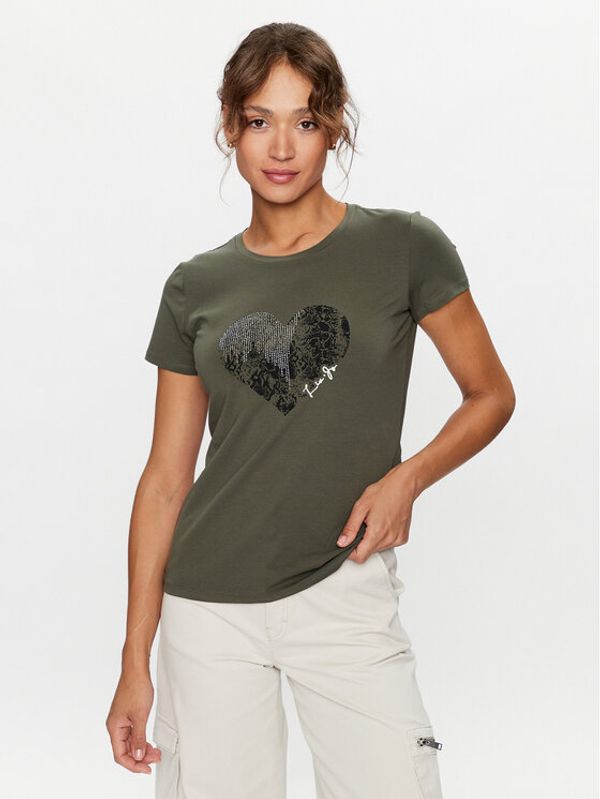 Liu Jo Liu Jo Тишърт TF3282 J0088 Каки Regular Fit