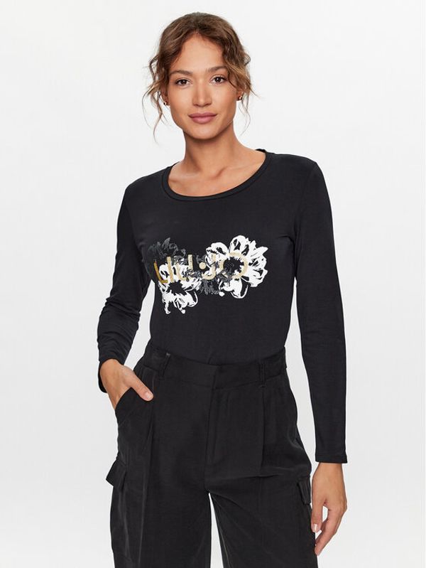 Liu Jo Liu Jo Тишърт TF3285 J0088 Черен Regular Fit