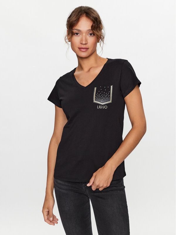 Liu Jo Liu Jo Тишърт TF3297 J6040 Черен Regular Fit
