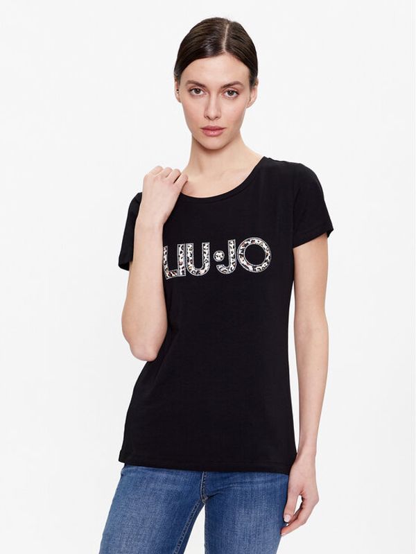 Liu Jo Liu Jo Тишърт VA3025 J5003 Черен Regular Fit