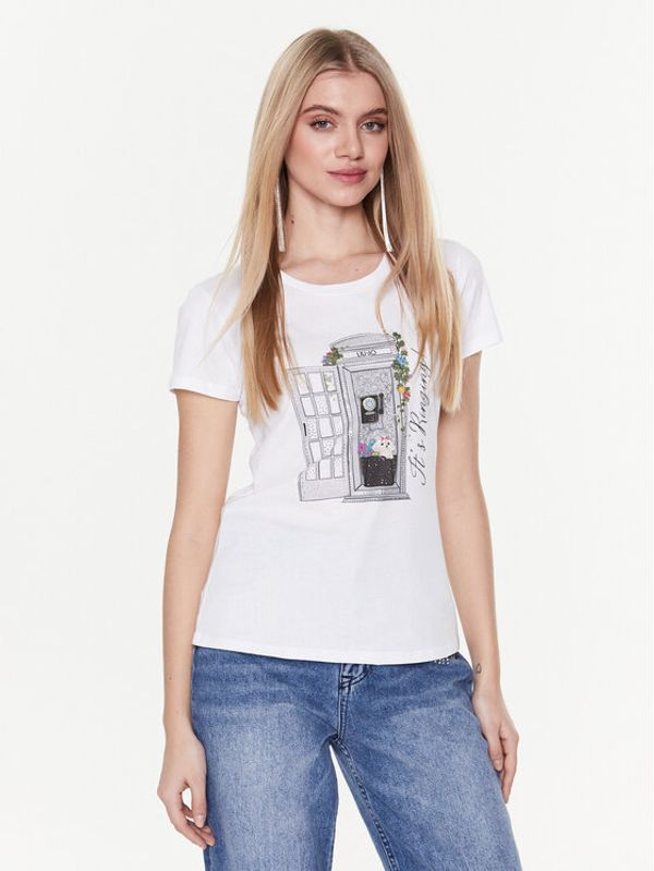 Liu Jo Liu Jo Тишърт WA3535 J5923 Бял Regular Fit