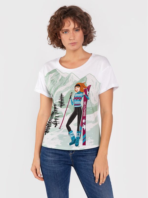 Liu Jo Liu Jo Тишърт WF2385 J5923 Бял Regular Fit