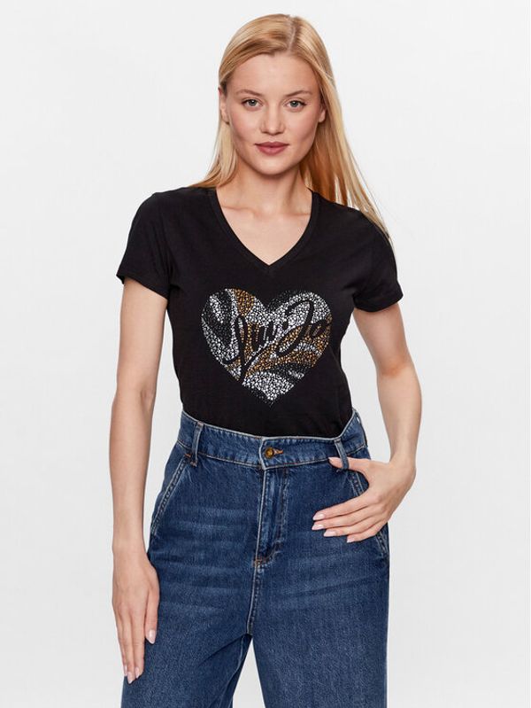 Liu Jo Liu Jo Тишърт WF3080 JS923 Черен Regular Fit