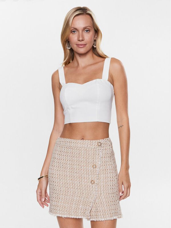 Liu Jo Liu Jo топ WA3470 T7896 Бял Slim Fit