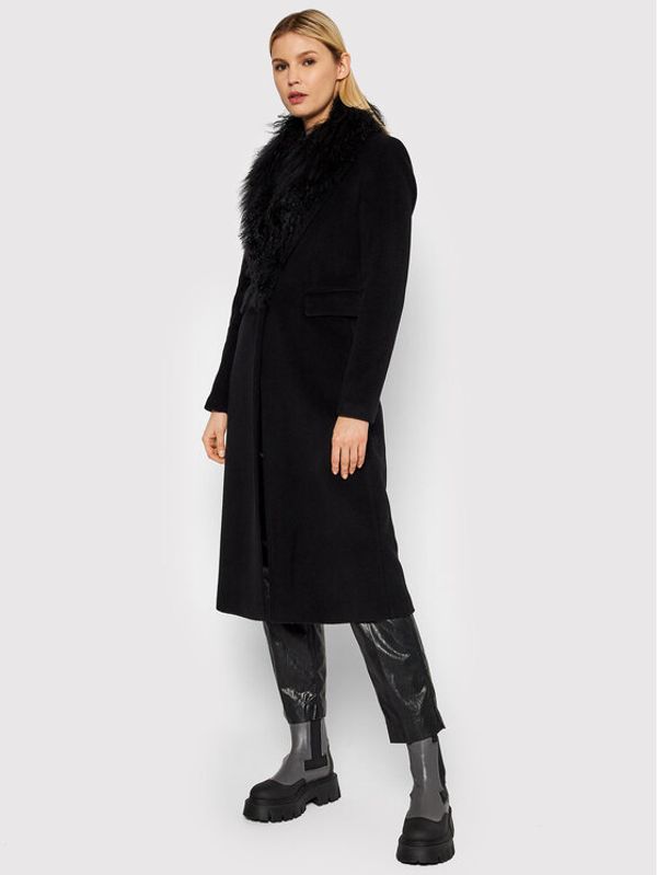 Liu Jo Liu Jo Вълнено палто CF1271 T4968 Черен Regular Fit