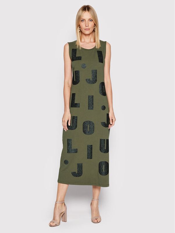 Liu Jo Sport Liu Jo Sport Ежедневна рокля TA2179 J0088 Зелен Regular Fit