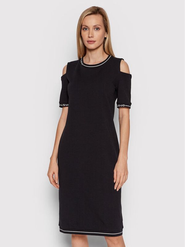 Liu Jo Sport Liu Jo Sport Плетена рокля TA2248 F0090 Черен Regular Fit