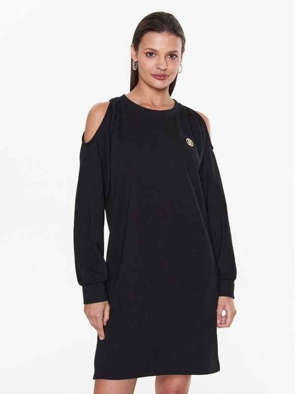 Liu Jo Sport Liu Jo Sport Плетена рокля TA3035 FS927 Черен Loose Fit