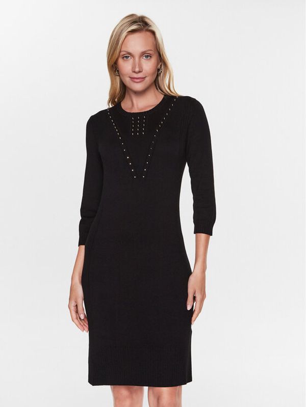 Liu Jo Sport Liu Jo Sport Плетена рокля TA3101 MS49I Черен Slim Fit
