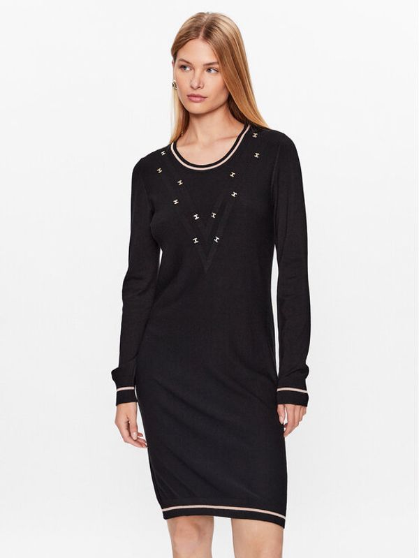 Liu Jo Sport Liu Jo Sport Плетена рокля TF3128 MS49I Черен Regular Fit