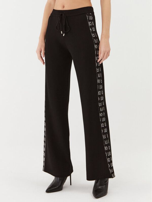 Liu Jo Sport Liu Jo Sport Плетени панталони TF3212 MA63L Черен Regular Fit