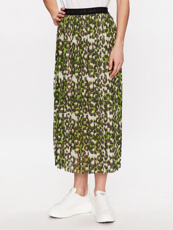 Liu Jo Sport Liu Jo Sport Плисирана пола TA3220 J7667 Зелен Regular Fit