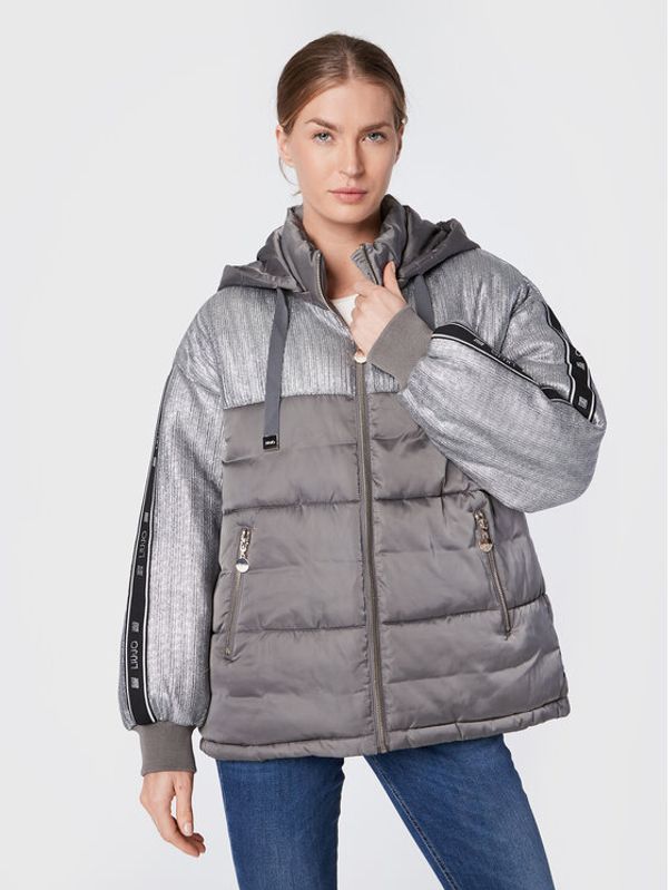 Liu Jo Sport Liu Jo Sport Пухено яке TF2259 T4558 Сив Relaxed Fit