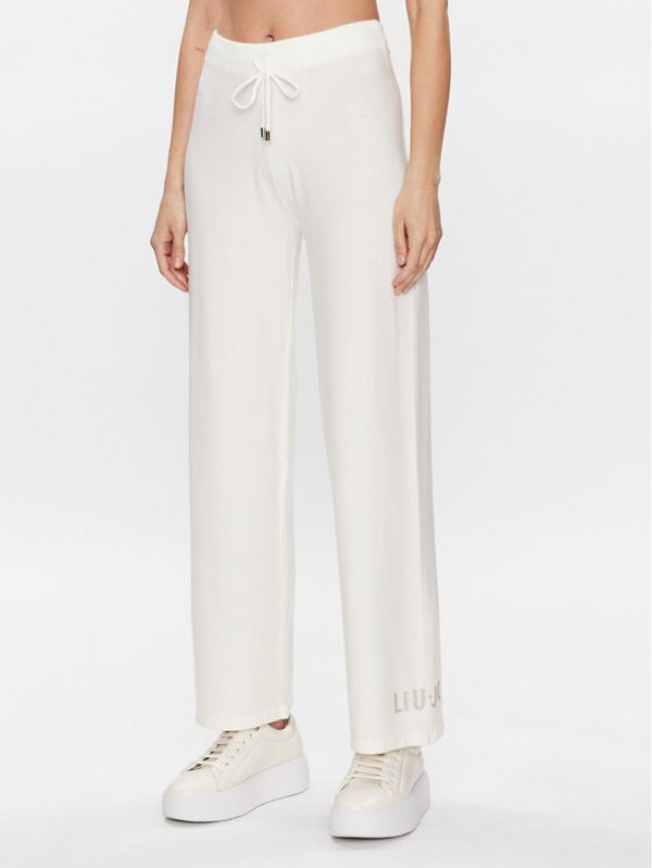 Liu Jo Sport Liu Jo Sport Текстилни панталони TA3049 MS005 Екрю Regular Fit