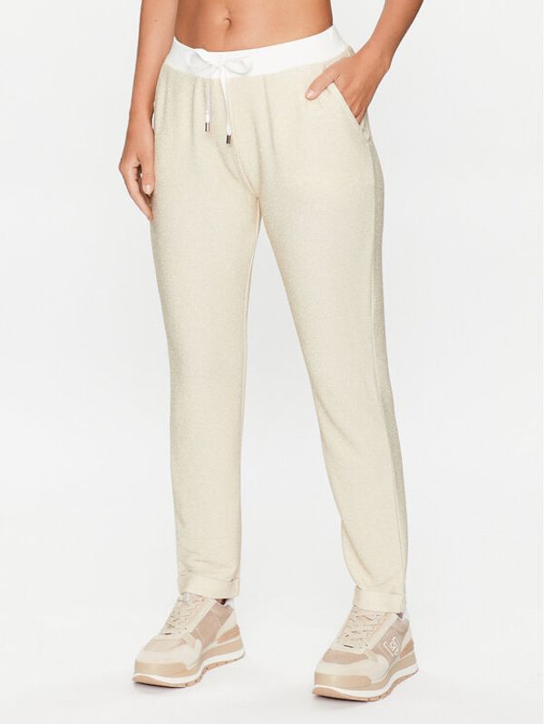 Liu Jo Sport Liu Jo Sport Текстилни панталони TF3077 J4537 Златист Relaxed Fit