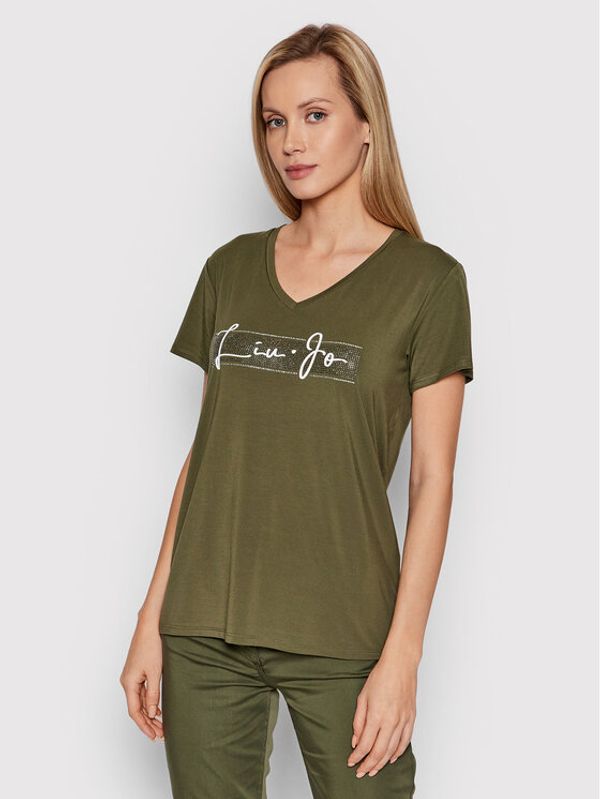 Liu Jo Sport Liu Jo Sport Тишърт TA2091 J7905 Зелен Regular Fit