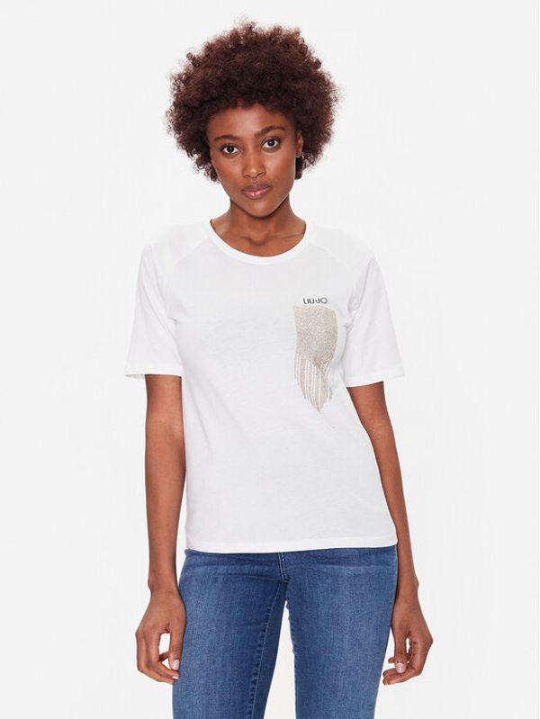 Liu Jo Sport Liu Jo Sport Тишърт TA3091 J5923 Бял Regular Fit