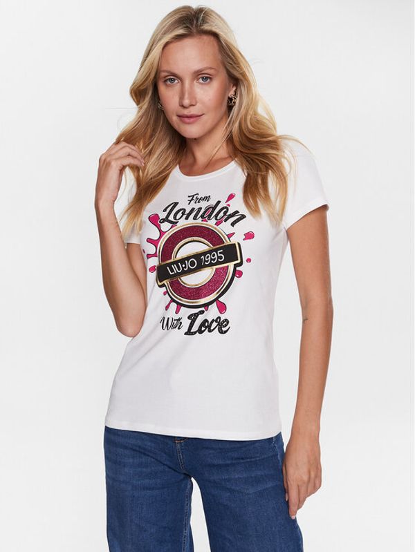 Liu Jo Sport Liu Jo Sport Тишърт TA3104 J5003 Бял Regular Fit