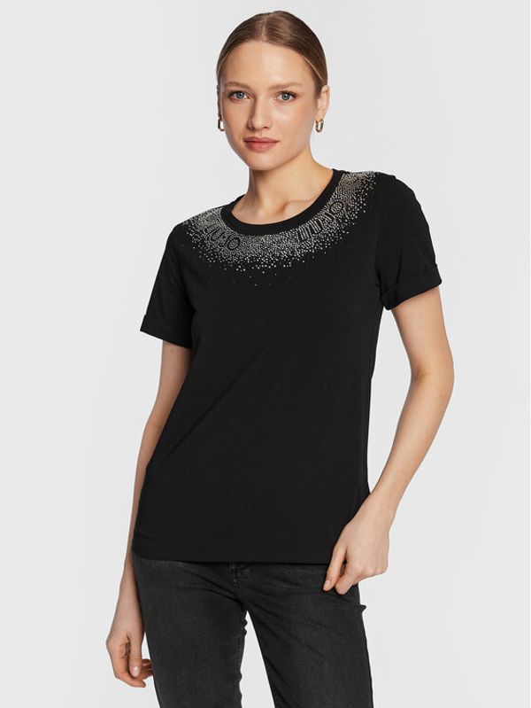 Liu Jo Sport Liu Jo Sport Тишърт TA3182 J5003 Черен Regular Fit