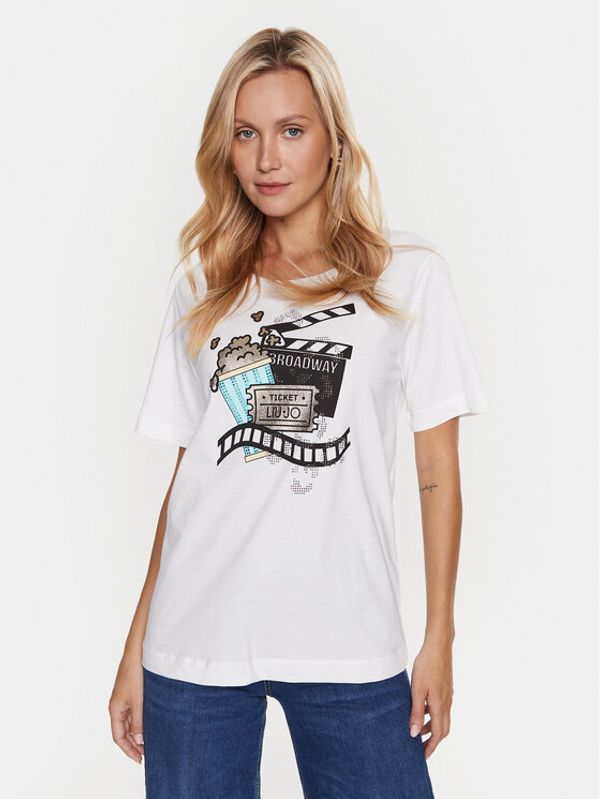 Liu Jo Sport Liu Jo Sport Тишърт TA3188 JS923 Бял Regular Fit