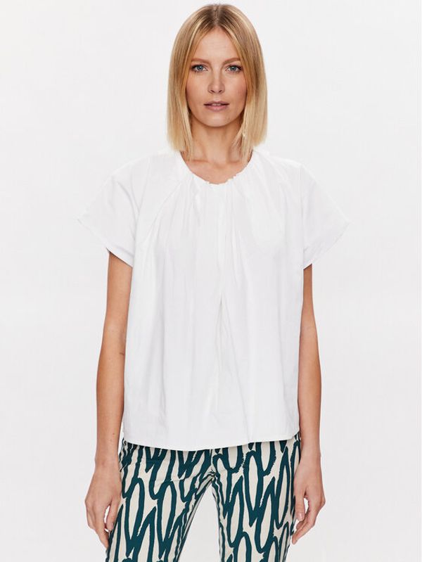 Liviana Conti Liviana Conti Блуза L3SK07 Бял Relaxed Fit