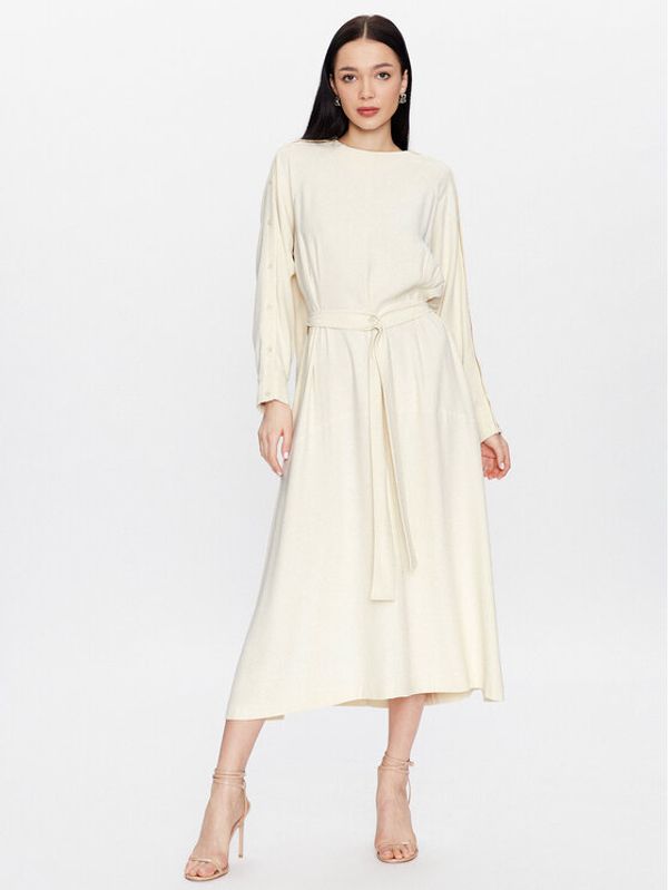 Liviana Conti Liviana Conti Ежедневна рокля F3SS24 Екрю Relaxed Fit