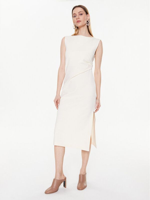 Liviana Conti Liviana Conti Коктейлна рокля F3SI19 Бежов Regular Fit