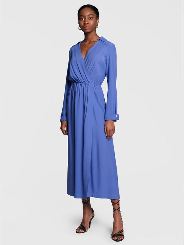 Liviana Conti Liviana Conti Коктейлна рокля F3SS22 Син Regular Fit