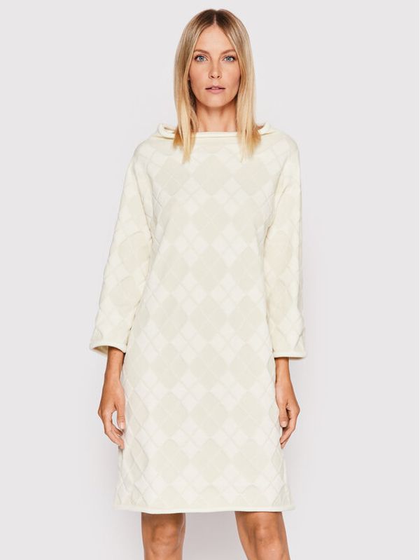 Liviana Conti Liviana Conti Плетена рокля F2W018 Бежов Regular Fit