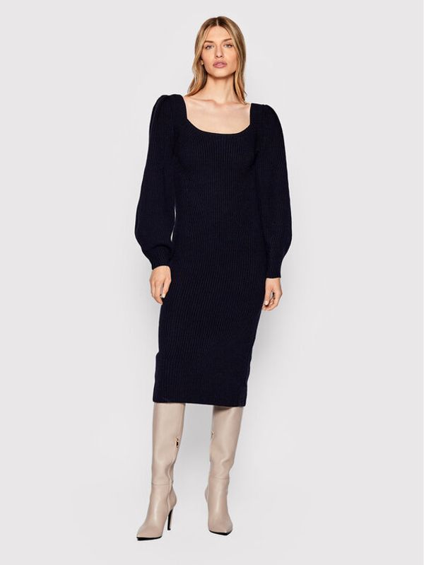 Liviana Conti Liviana Conti Плетена рокля F2WC03 Тъмносин Regular Fit