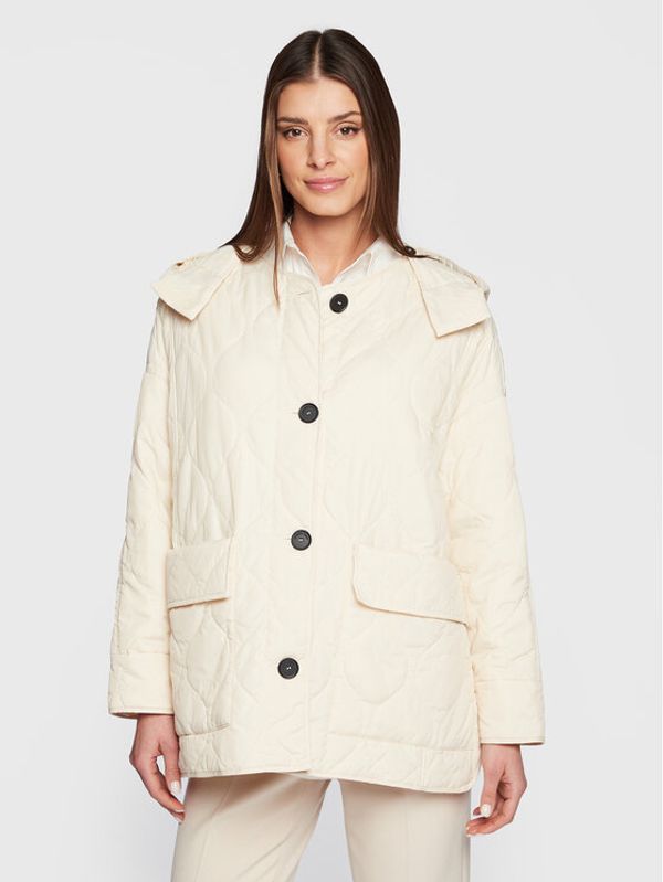 Liviana Conti Liviana Conti Преходно яке F3SW03 Екрю Relaxed Fit