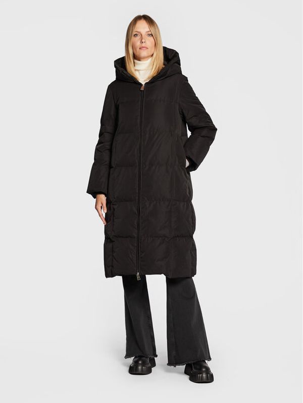 Liviana Conti Liviana Conti Пухено яке F2WW11 Черен Regular Fit