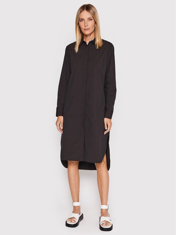 Liviana Conti Liviana Conti Рокля тип риза F2WK18 Черен Regular Fit