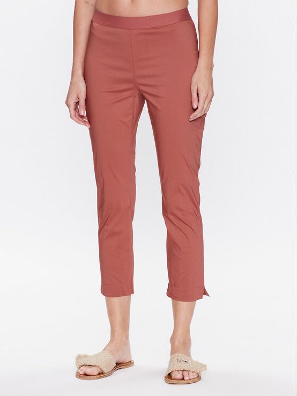 Liviana Conti Liviana Conti Текстилни панталони CNTK37 Кафяв Regular Fit