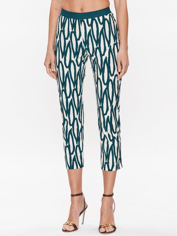 Liviana Conti Liviana Conti Текстилни панталони L3SU46 Цветен Slim Fit